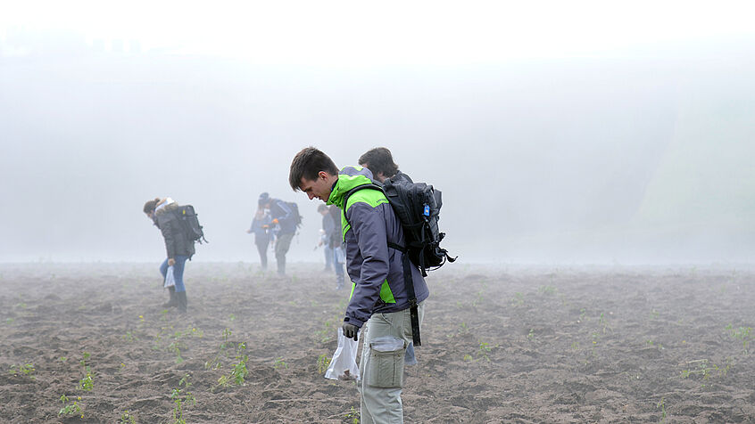 Survey mit Studierenden in Fischham/Oberösterreich (Foto: Dominik Hagmann 2016 | CC BY 4.0)